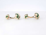Tiffany & Co. Schlumberger Olive Cuff Links In 18k Gold 15.2 Gram Fw008826llxzdu