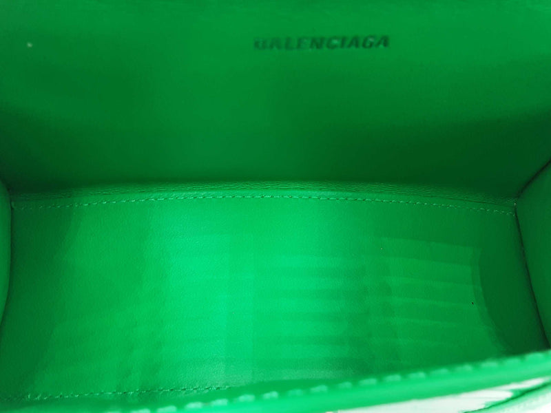 Balenciaga Crocodile Embossed Hourglass Green Handbag Sd0925czxsa