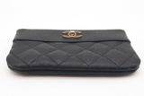 Chanel Black Quilted Caviar Leather Card Holder Wallet Eb0126wrxde