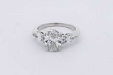 2.8cttw Lab Grown Diamond Ring In 14k White Gold 4.3 Grams Size 7 Eb0526cxzsa