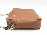 Michael Kors Jet Set Crossbody Brown Saffiano Leather Sd1224lrsa