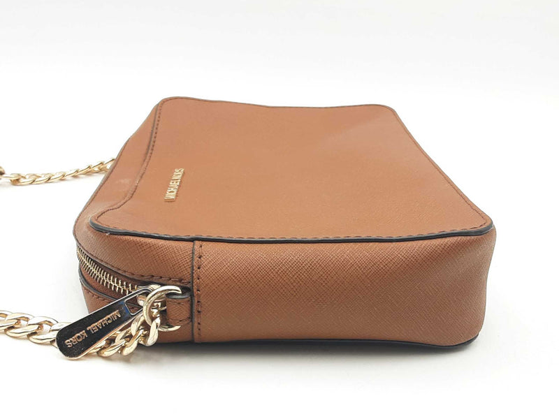 Michael Kors Jet Set Crossbody Brown Saffiano Leather Sd1224lrsa