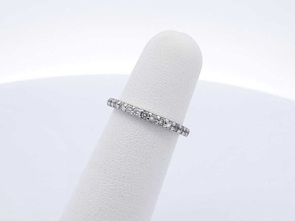 0.64 Cttw Diamond & 14k White Gold Eternity Ring Size 4.75 1.8 Grams Fw0425lordu