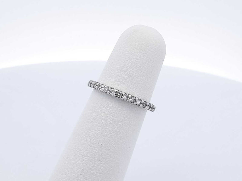 0.64 Cttw Diamond & 14k White Gold Eternity Ring Size 4.75 1.8 Grams Fw0425lordu