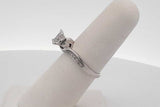 0.54cttw Diamond Ring In 10k White Gold 2.3 Grams Size 6 Eb0726lpxsa