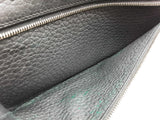 Hermes Dogon Noir Black Clemence Palladium Hardware Wallet Do0426rxzde