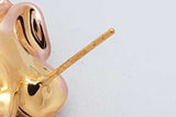 18k Gold Flower Stud Earrings 2.8 Grams Eb0826oorsa