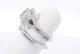 1.71ctw Diamond Wedding Set In 14k White Gold 7.3 Grams Size 4 Eb1125ixzdu