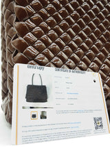 Bottega Veneta Patti Glossy Chocolate Brown Tote Bag Sd0725lzxzde