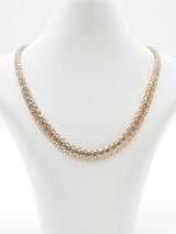 14k Yellow Gold Basket Weave Link Necklace 30.1 Grams 17 Inch Fw0326leordu