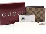 Gucci Gg Supreme Canvas Bi Fold Wallet Beige / Tan Aa0826lrzsa