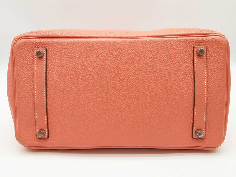 Hermes Birkin 35 Rose Tea Pink Clemence Palladium Handbag Do0825wxzxde