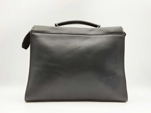 Fendi Peekaboo Iconic Fit Black Leather Briefcase Fw0225rzzdu