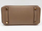 Hermes Birkin 25cm Gris Asphalte Gray Swift Gold Hardware Handbag Dolirxzde