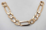 10k Yellow Gold Figaro Chain Necklace 30.3 Grams 22 Inch Eb0226llxzsa