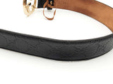 Gucci Guccissima Gg Black Belt / Buckle Size 32 Aa0826crsa
