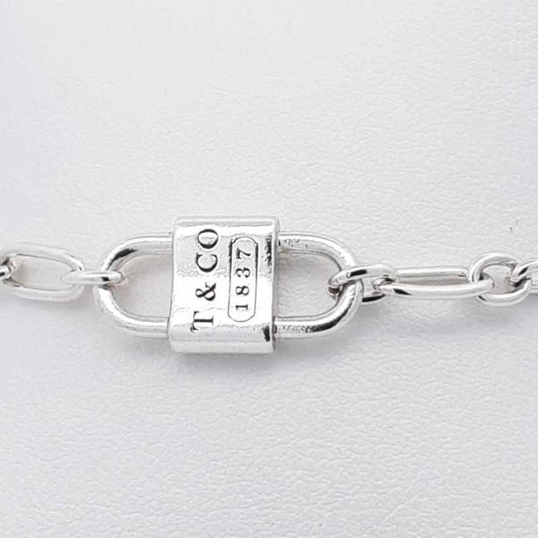 Tiffany & Co. 1837 Double Lock Sterling Silver Bracelet 7.1g 8