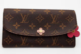 Louis Vuitton Monogram Bloom Flower Emilie Wallet Eb0726lrxde