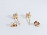 0.30 Cttw 14k Yellow Gold Double Stud Earrings 0.6 Grams Aa0825oxzsa