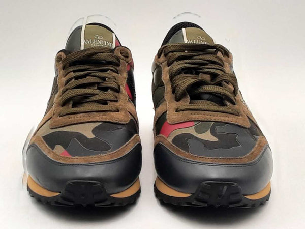Valentino Rockrunner Rockstud Camo Shoes Size 42.5 Aa1125ersa