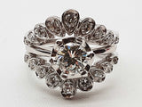 1.24 Cttw Natural Diamonds White Gold 9.1g Ring Size 7.25 Do0126lcxzde