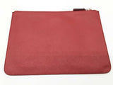 Prada Red Saffiano Zipper Pouch Do0926oxzde