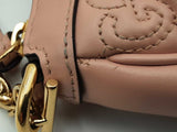 Gucci Gg Matelasse Pink Leather Shoulder Bag Eb1025ixzsa