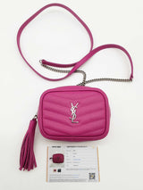 Yves Saint Laurent Ysl Baby Lou Camera Pink Leather Crossbody Bag Do0925orxde