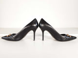 Versace Tribute Studded Medusa Leather Pumps Size 9 Sd0126lzxde
