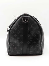 Louis Vuitton Keepall Bandoulière 45 In Monogram Eclipse Coated Canvas Fw0726erxdu
