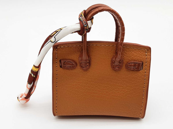 Brown Building Mini Bag Charm Do0725ede
