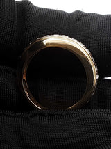 Diamond & 18k Yellow Gold Half-eternity Ring 4.8 Grams Size 5.75 Fw0726rxzdu