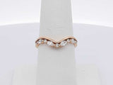 0.13 Cttw Lab Grown 14k Yellow Gold Diamond .90 Grams Ring Guard Size 7 Aa0626izsa