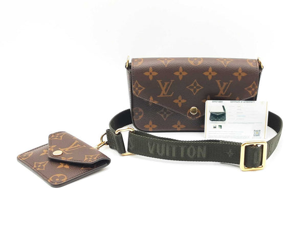 Louis Vuitton Monogram Felicie Strap & Go Crossbody Bag Fw0325crxdu