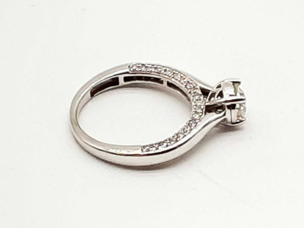 10k White Gold 3.0g Diamond Solitaire Ring Size 6 Dolorxde 144020010813