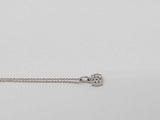 0.7 Dwt Lab Grown Diamond 3.5 Grams Necklace & Earring Ensemble Sterling Silver Jg1225esmia