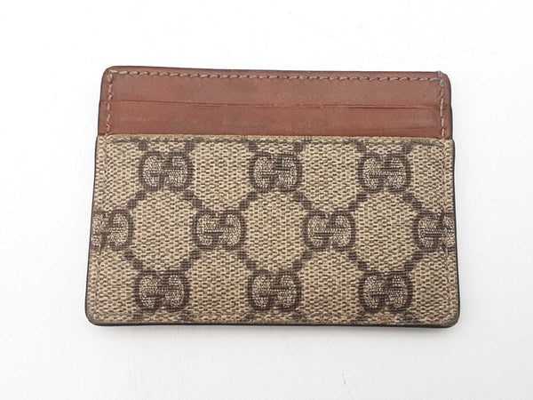 Gucci Gg Supreme Monogram Cardholder Sd0925crsa
