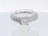 0.96 Cttw Diamond 14k White Gold Solitaire Ring 3.5 Grams Size 6.5 Aa0625przsa