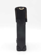 Louis Vuitton Vertical Trunk In Monogram Coated Canvas & Black Leather Fw0726rxzdu