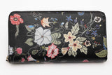 Gucci Flora Knight Floral Print Leather Zip Around Wallet Eb0526lcrsa