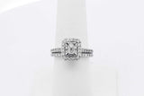 1.87cttw Diamond Wedding Set In 14k White Gold 4.6 Grams Size 6.5 Eb0925lixzsa