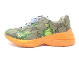 Gucci 673354 Gg Rhyton Pineapple Print Multi-color Shoes Size 11 Aa1026lrzsa