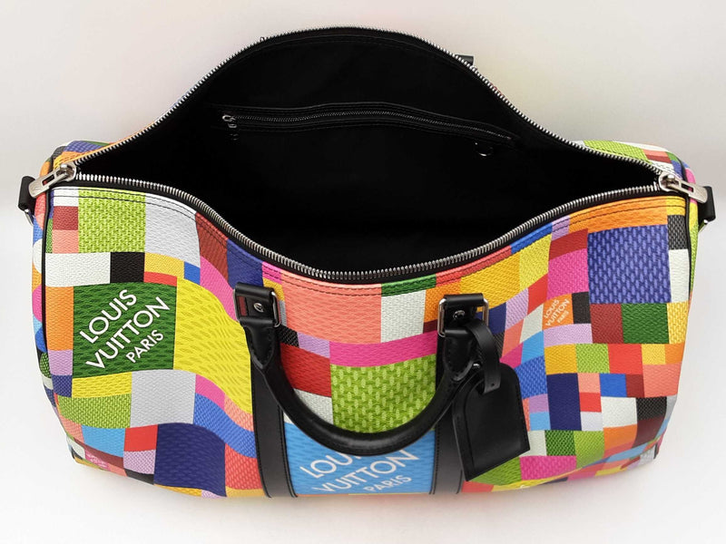 Louis Vuitton Keepall Bandouliere 50 In Multicolor Damier Graphite Fw1025wzxzdu