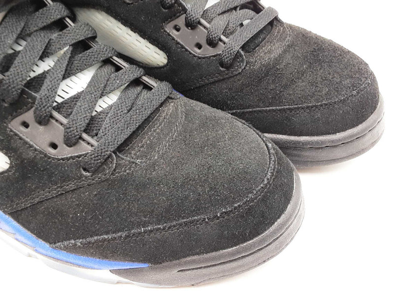 Nike Air Jordan 5 Retro "Racer Blue" Sneakers In Black Suede Size 10 Fw00625izdu