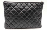 Chanel Quilted Black Leather Lucky Charms Reissue O-case Clutch Eb0626exzde