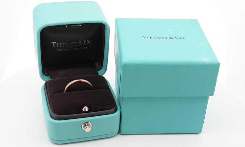 Tiffany & Co. 18k Rose Gold Diamond Harmony Wedding Ring Eblrxzdu 144020008032