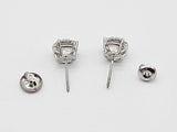 3.0 Cttw Lab Grown Diamonds 14k Wg 1.5g Screw Back Stud Earrings Do0726rrxde