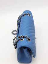 Chanel Chevron Quilted Caviar Leather Double Flap Shoulder Bag Eb0626wrxzsa