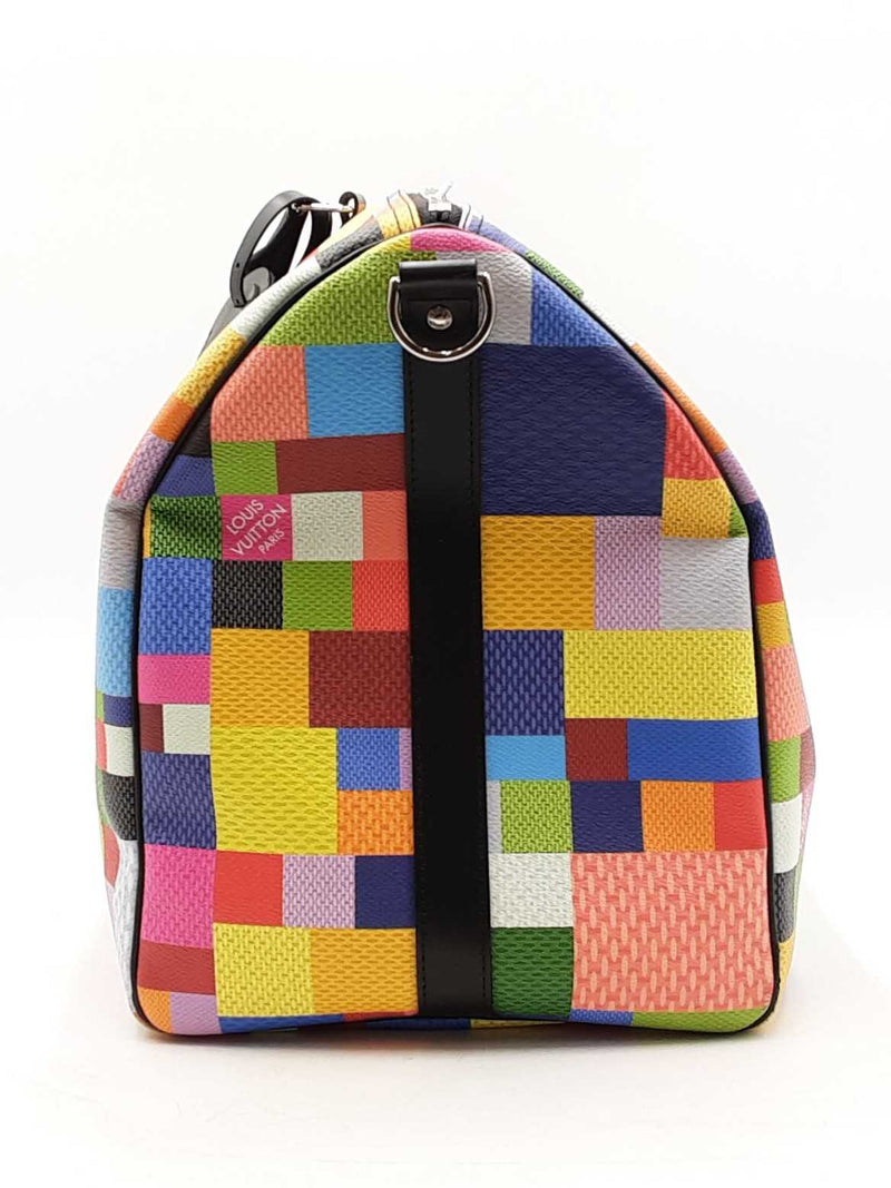 Louis Vuitton Keepall Bandouliere 50 In Multicolor Damier Graphite Fw1025wzxzdu