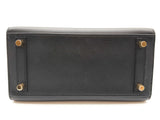 Hermes Birkin 25 Noir Black Epsom Gold Hardware Handbag Do0325olzxzde